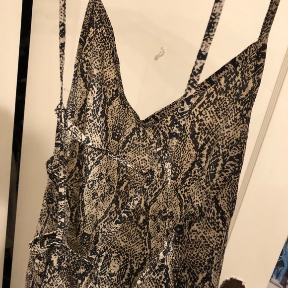 Python Slip MiniDress w/ Open Back - Picture 3 of 4